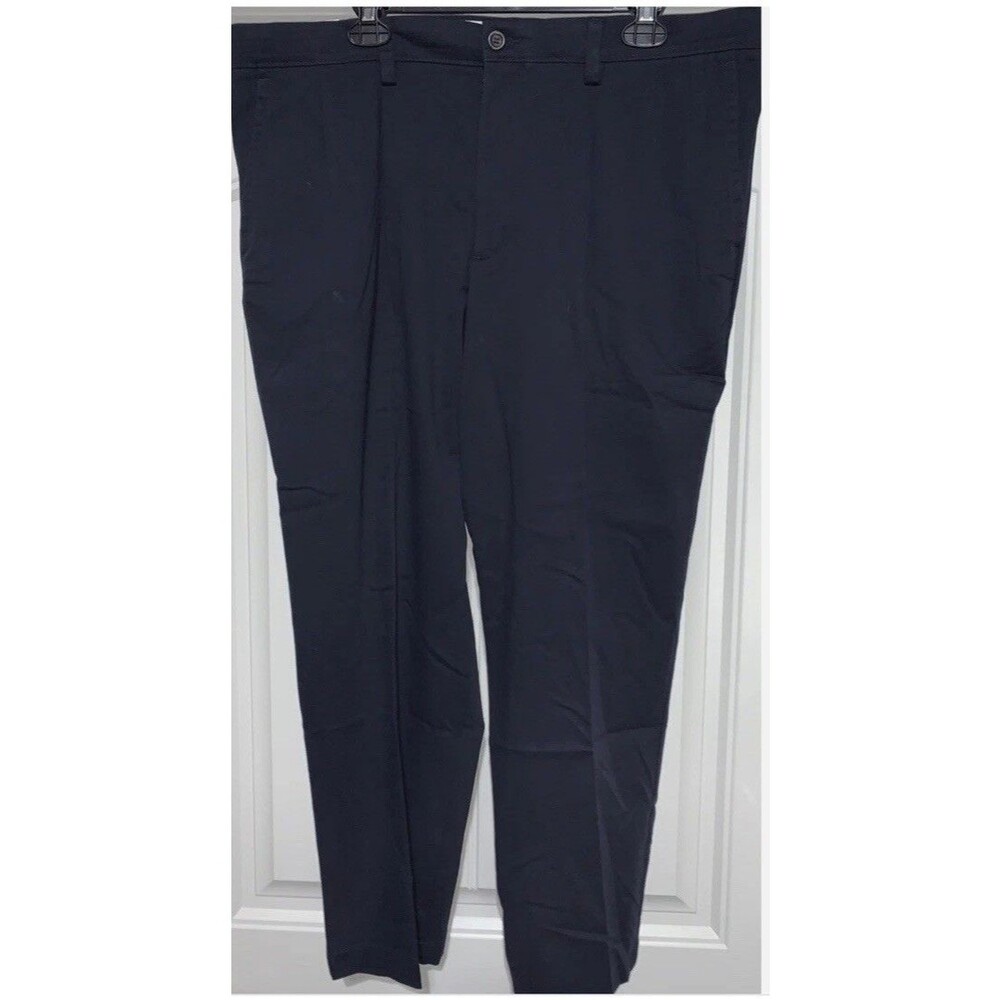 Dockers Easy Khaki Pants Docker Navy 34x30 Men's Classic Fit Pleated Stretch